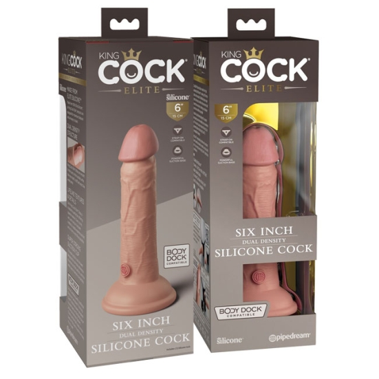Фаллос King Cock 6&quot; Silicone Dual Density