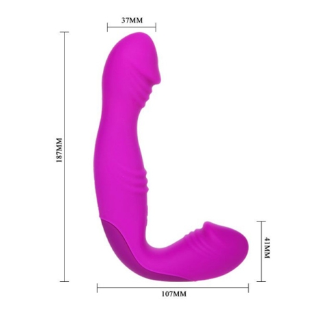 Страпон безремневой Pretty Love Angelo - с вибрацией